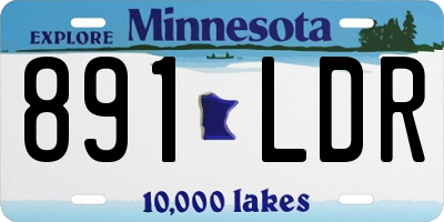 MN license plate 891LDR