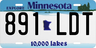 MN license plate 891LDT