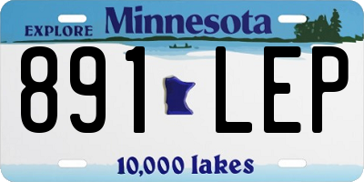 MN license plate 891LEP