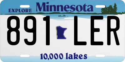 MN license plate 891LER