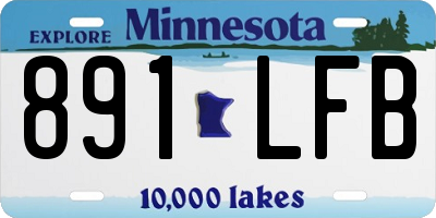 MN license plate 891LFB