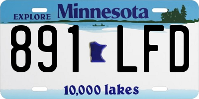 MN license plate 891LFD