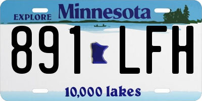 MN license plate 891LFH