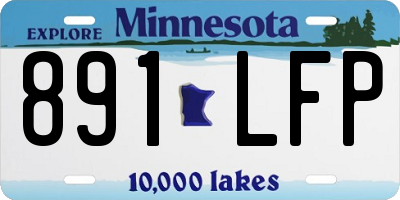 MN license plate 891LFP
