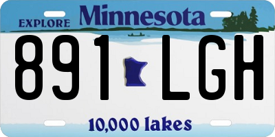 MN license plate 891LGH