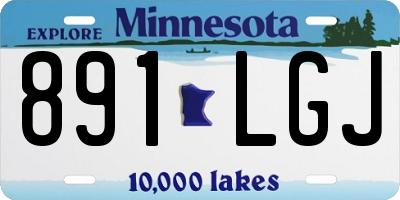 MN license plate 891LGJ