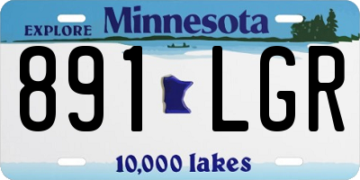 MN license plate 891LGR