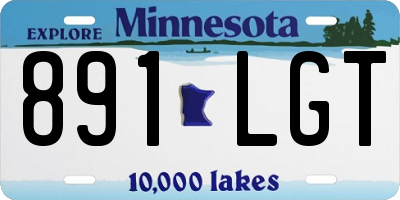 MN license plate 891LGT