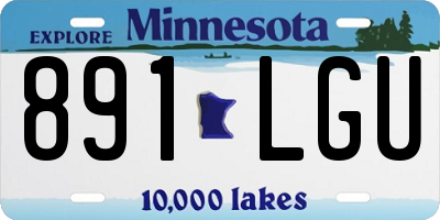 MN license plate 891LGU