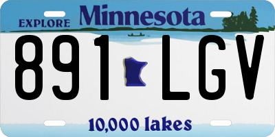 MN license plate 891LGV