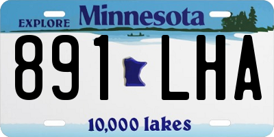 MN license plate 891LHA