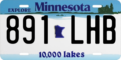 MN license plate 891LHB