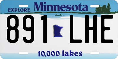 MN license plate 891LHE