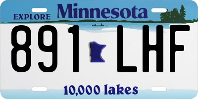 MN license plate 891LHF