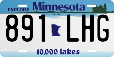 MN license plate 891LHG