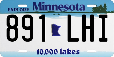 MN license plate 891LHI