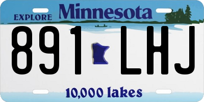 MN license plate 891LHJ