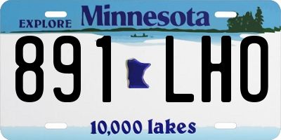 MN license plate 891LHO