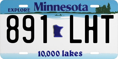 MN license plate 891LHT