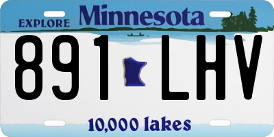 MN license plate 891LHV