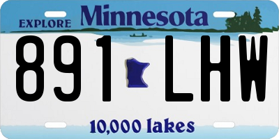 MN license plate 891LHW