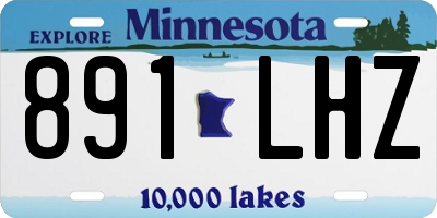 MN license plate 891LHZ