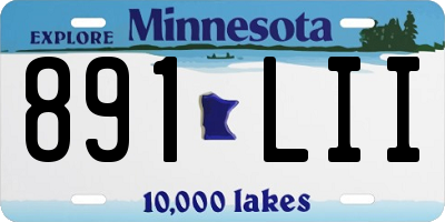 MN license plate 891LII