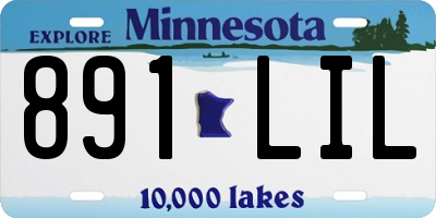 MN license plate 891LIL