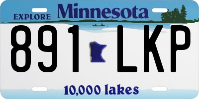 MN license plate 891LKP