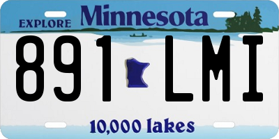 MN license plate 891LMI