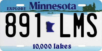 MN license plate 891LMS