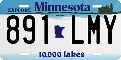 MN license plate 891LMY