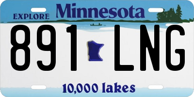 MN license plate 891LNG