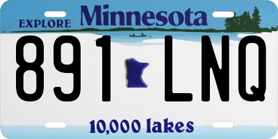 MN license plate 891LNQ