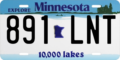 MN license plate 891LNT