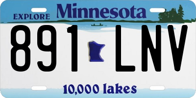 MN license plate 891LNV