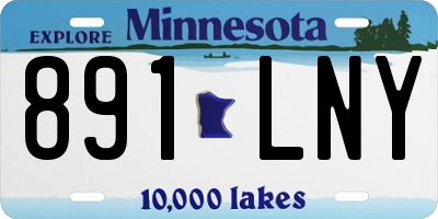 MN license plate 891LNY