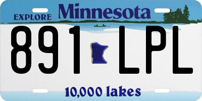 MN license plate 891LPL