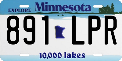 MN license plate 891LPR