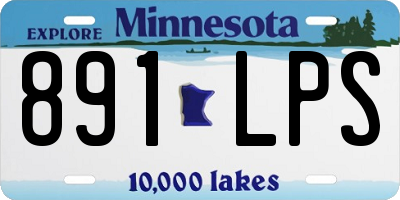 MN license plate 891LPS