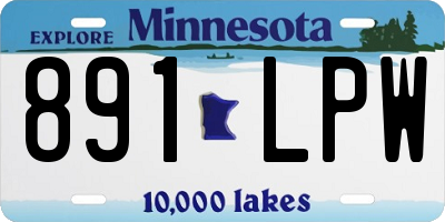 MN license plate 891LPW