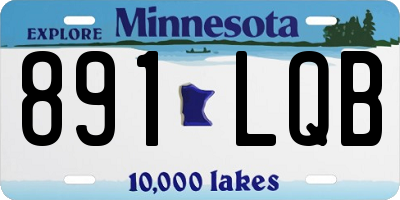 MN license plate 891LQB