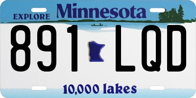 MN license plate 891LQD