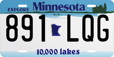 MN license plate 891LQG