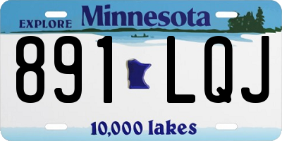 MN license plate 891LQJ