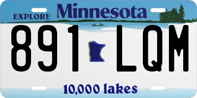 MN license plate 891LQM