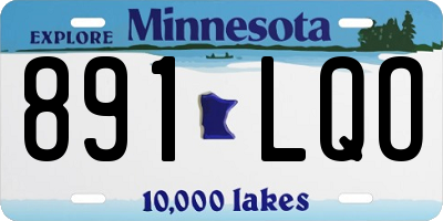 MN license plate 891LQO