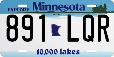 MN license plate 891LQR