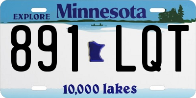 MN license plate 891LQT