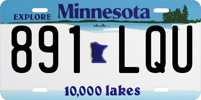 MN license plate 891LQU